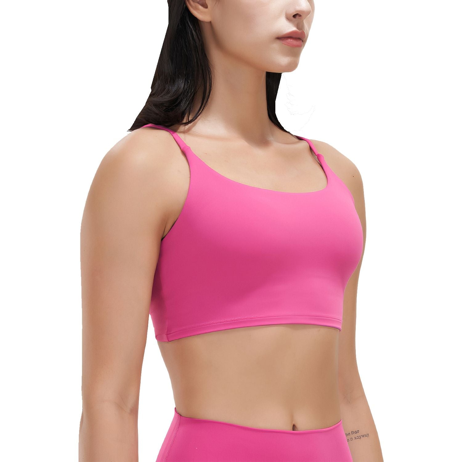 Women’s Strappy Square Neck Padded Sports Bra