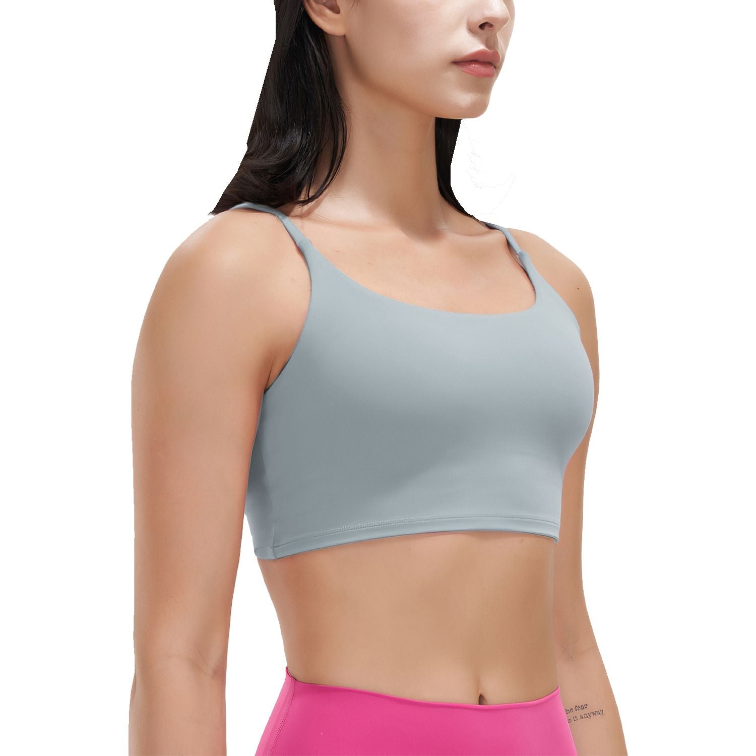 Women’s Strappy Square Neck Padded Sports Bra