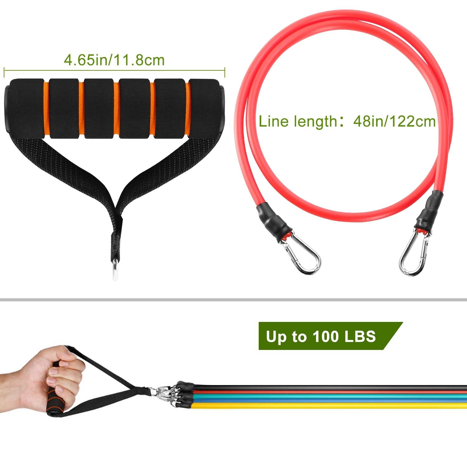 11 Pcs Resistance Bands