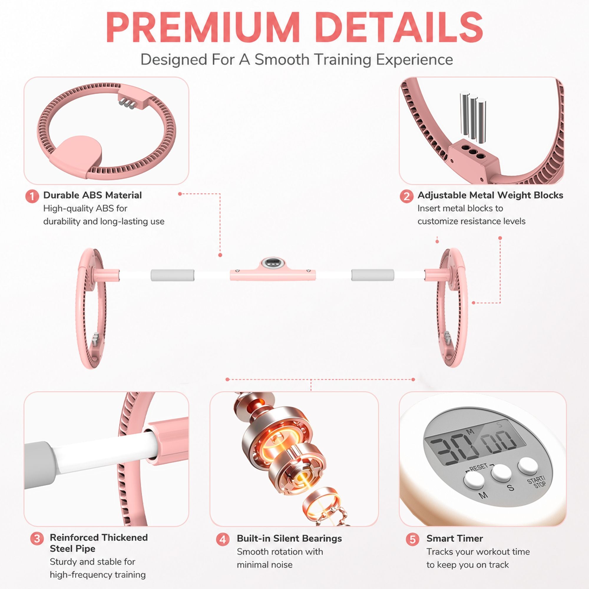 Adjustable Arm, Forearm and Wrist Exercise Wheel