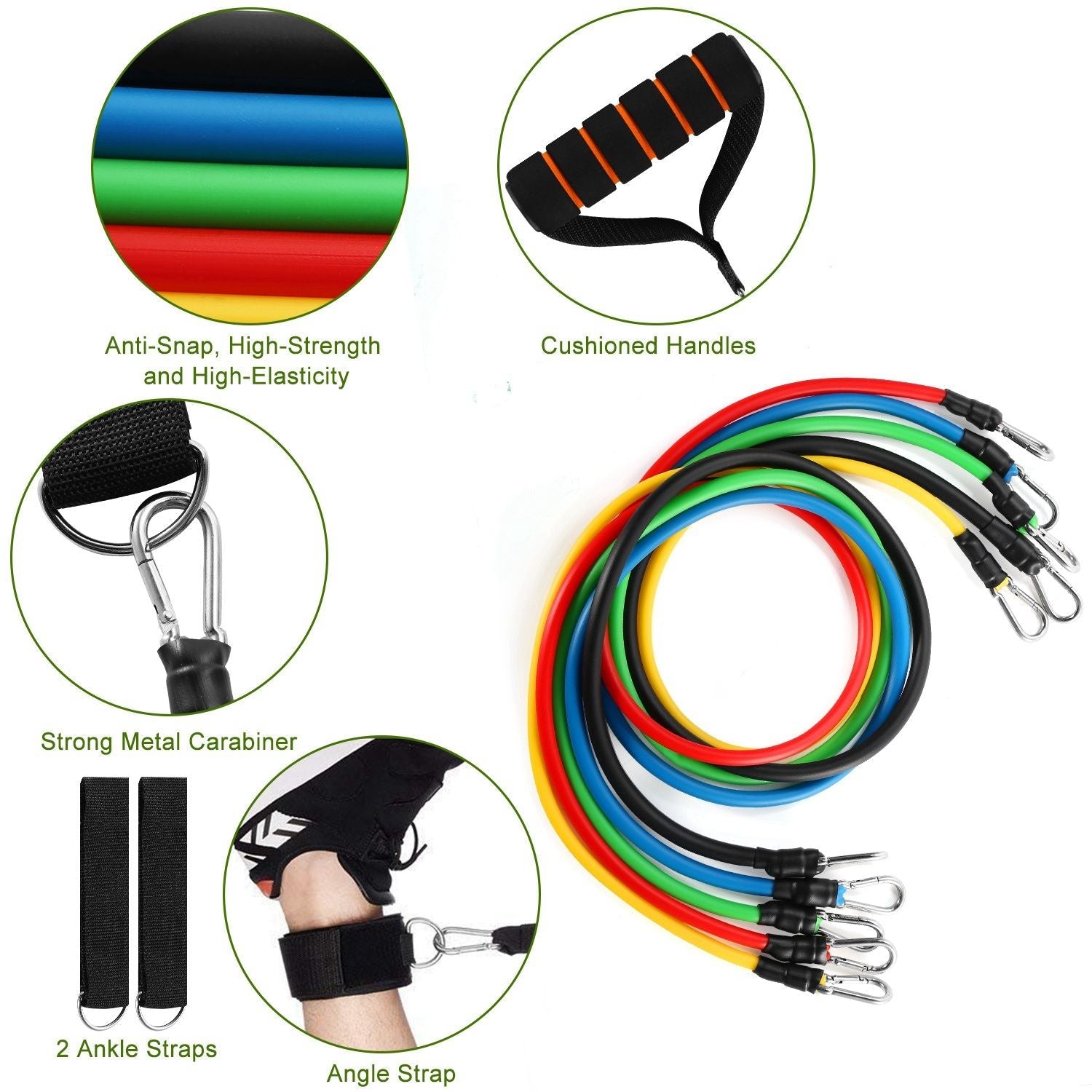 11 Pcs Resistance Bands