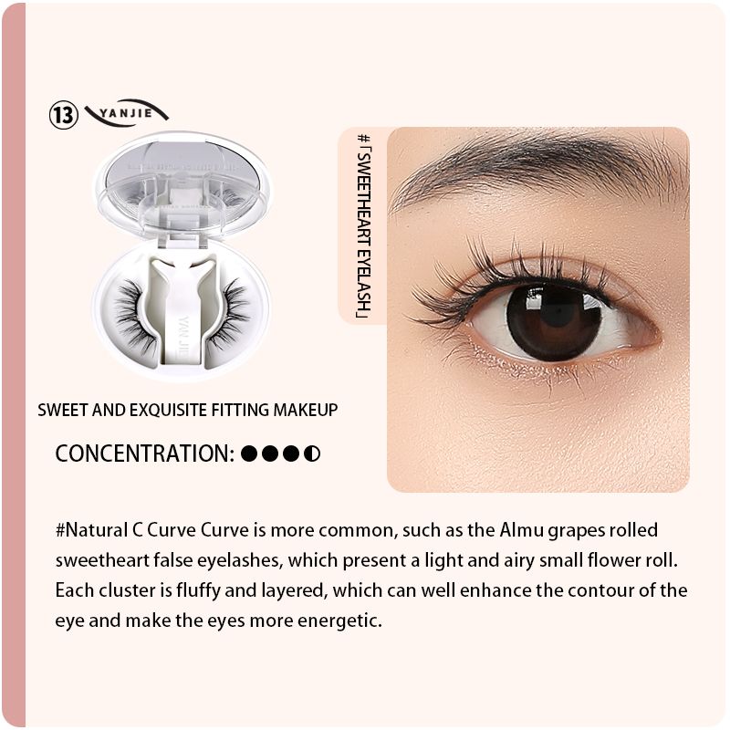 Magnetic C-Curl Eyelashes