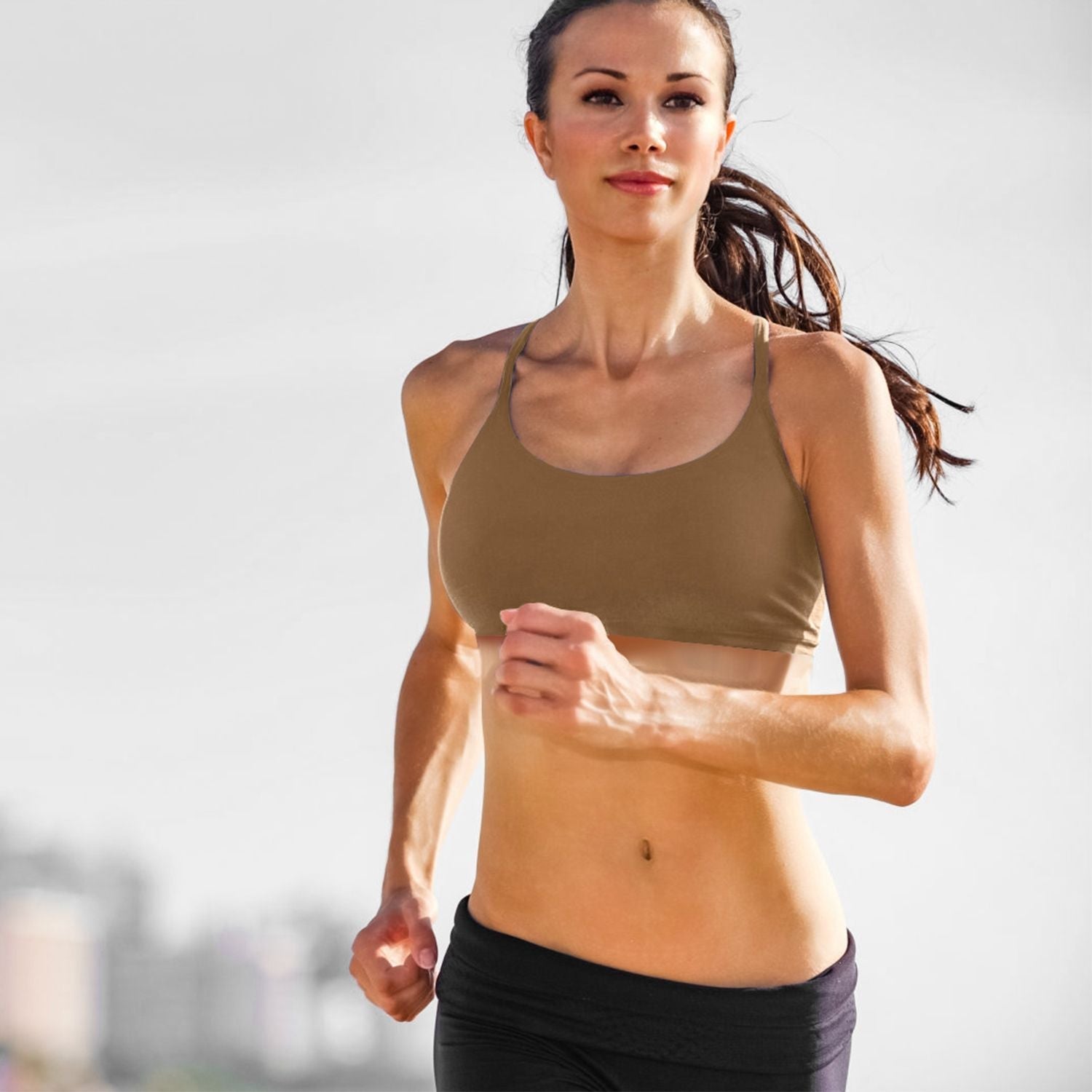 Women’s Strappy Square Neck Padded Sports Bra