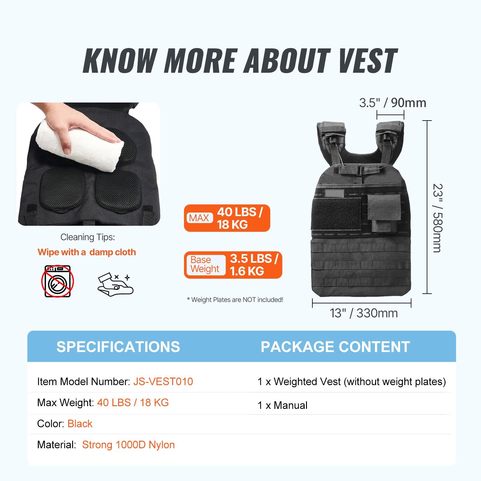 Adjustable Weighted Vest