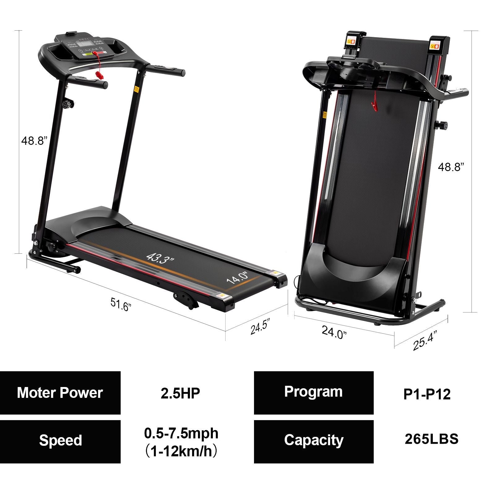Foldable Incline Treadmill