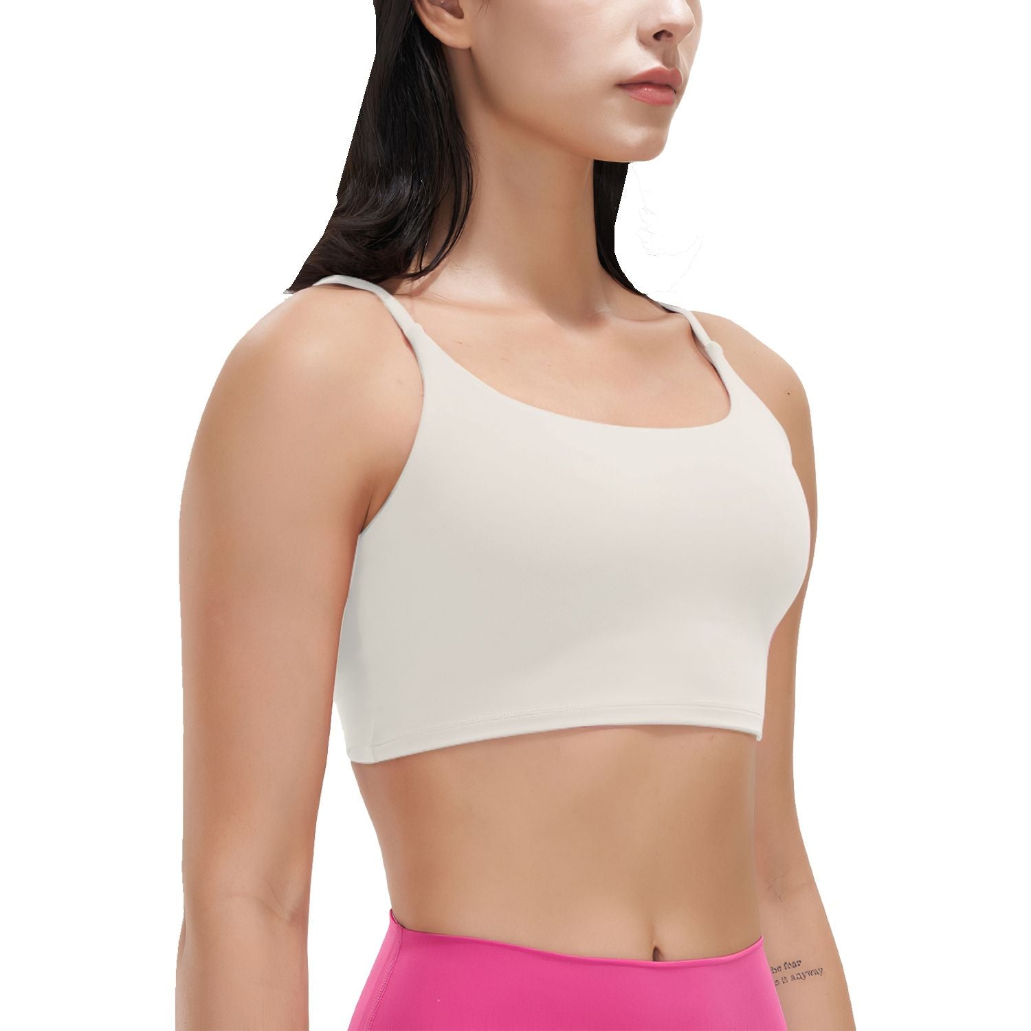 Women’s Strappy Square Neck Padded Sports Bra
