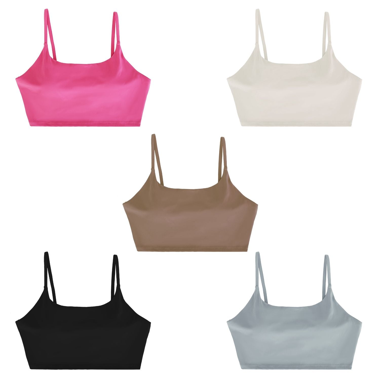 Women’s Strappy Square Neck Padded Sports Bra