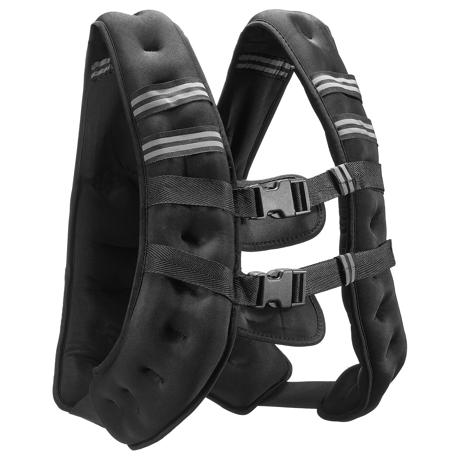 Weighted Vest, 20 lbs Weight Vest with Reflective Stripe, Adjustable Buckle Body Weight Vest for Men Women, Workout Equipment for Strength Training, Running, Jogging, Fitness, and Weight Loss