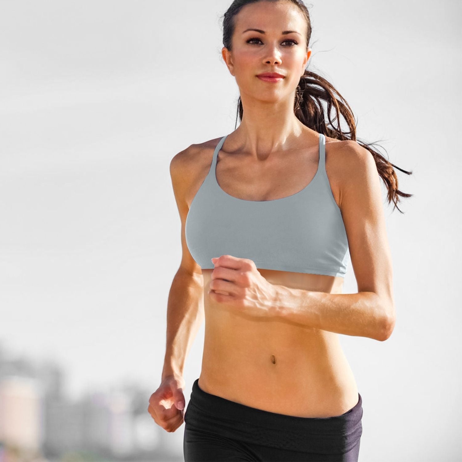 Women’s Strappy Square Neck Padded Sports Bra