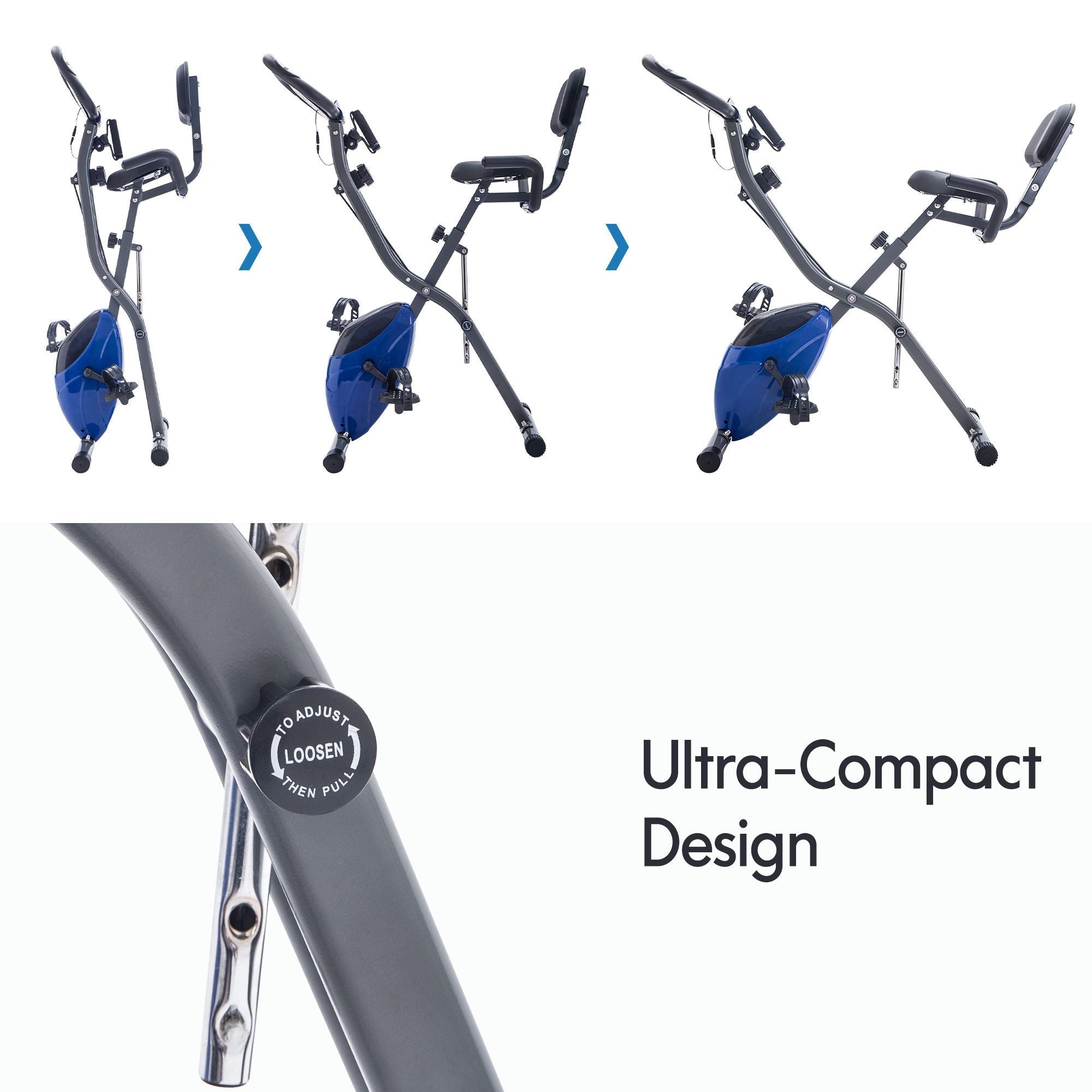 Folding X-Bike Exercise Bike