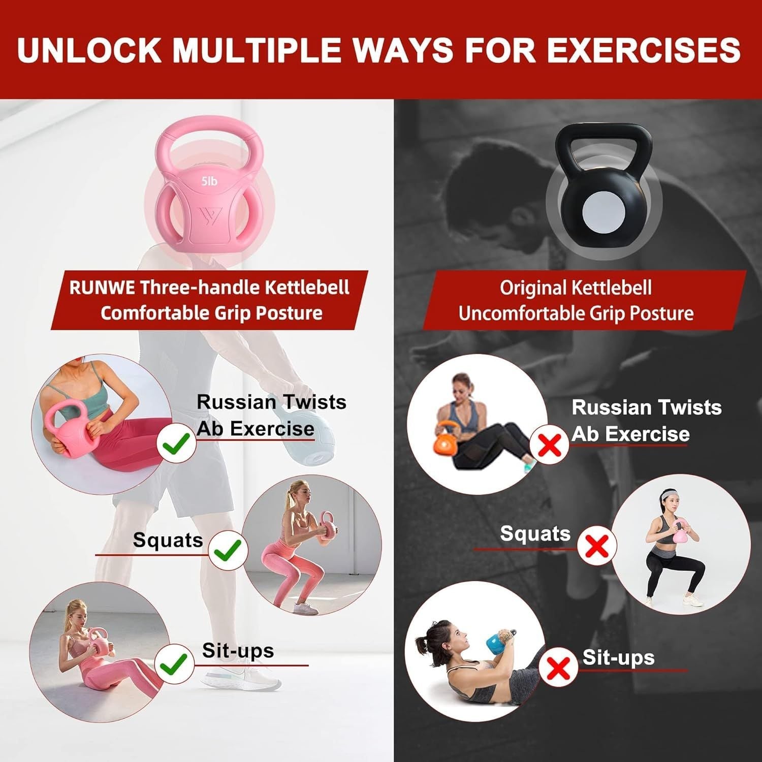 3-Handle Kettlebell