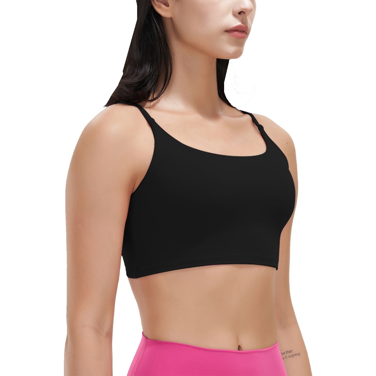 Women’s Strappy Square Neck Padded Sports Bra