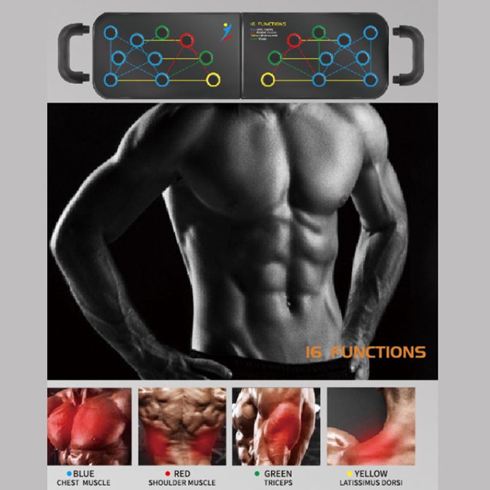16-in-1 Foldable Push-Up Board Workout System
