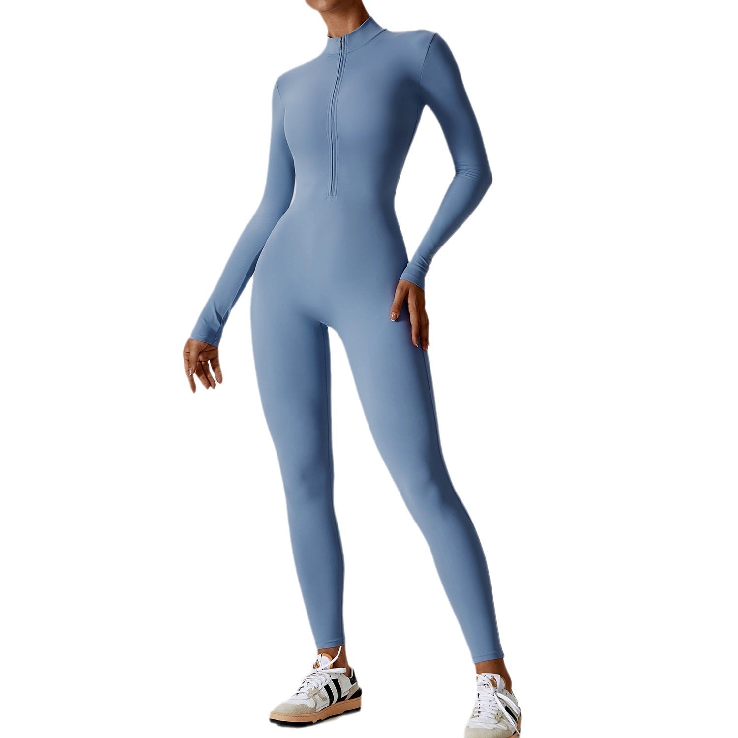 Long-Sleeve Yoga Jumpsuit
