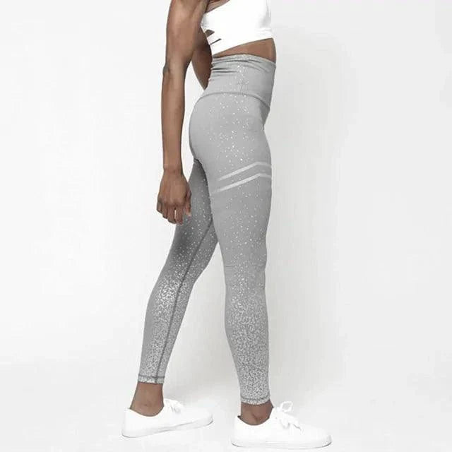 Women’s Chic Gold Print Fashion Leggings