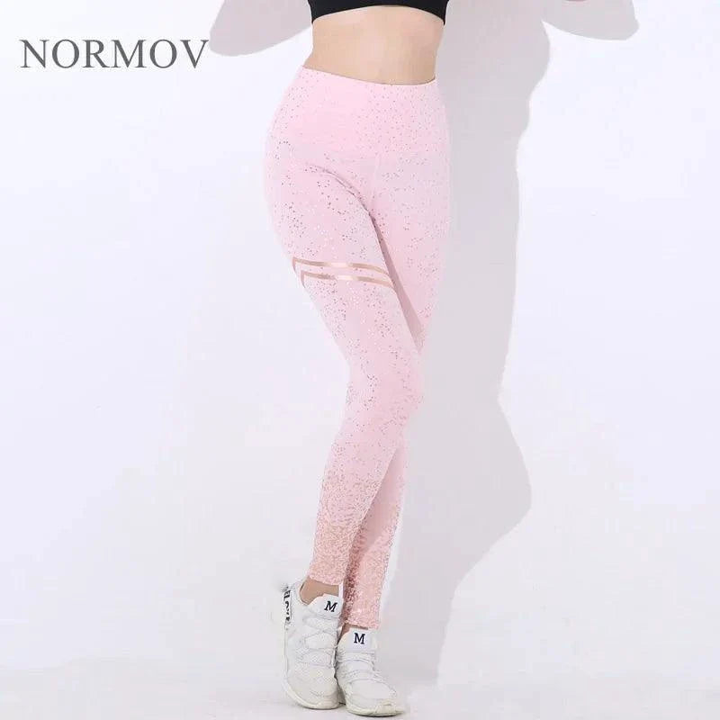 Women’s Chic Gold Print Fashion Leggings