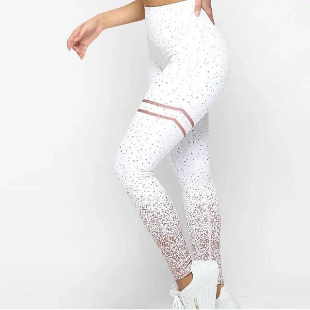 Women’s Chic Gold Print Fashion Leggings