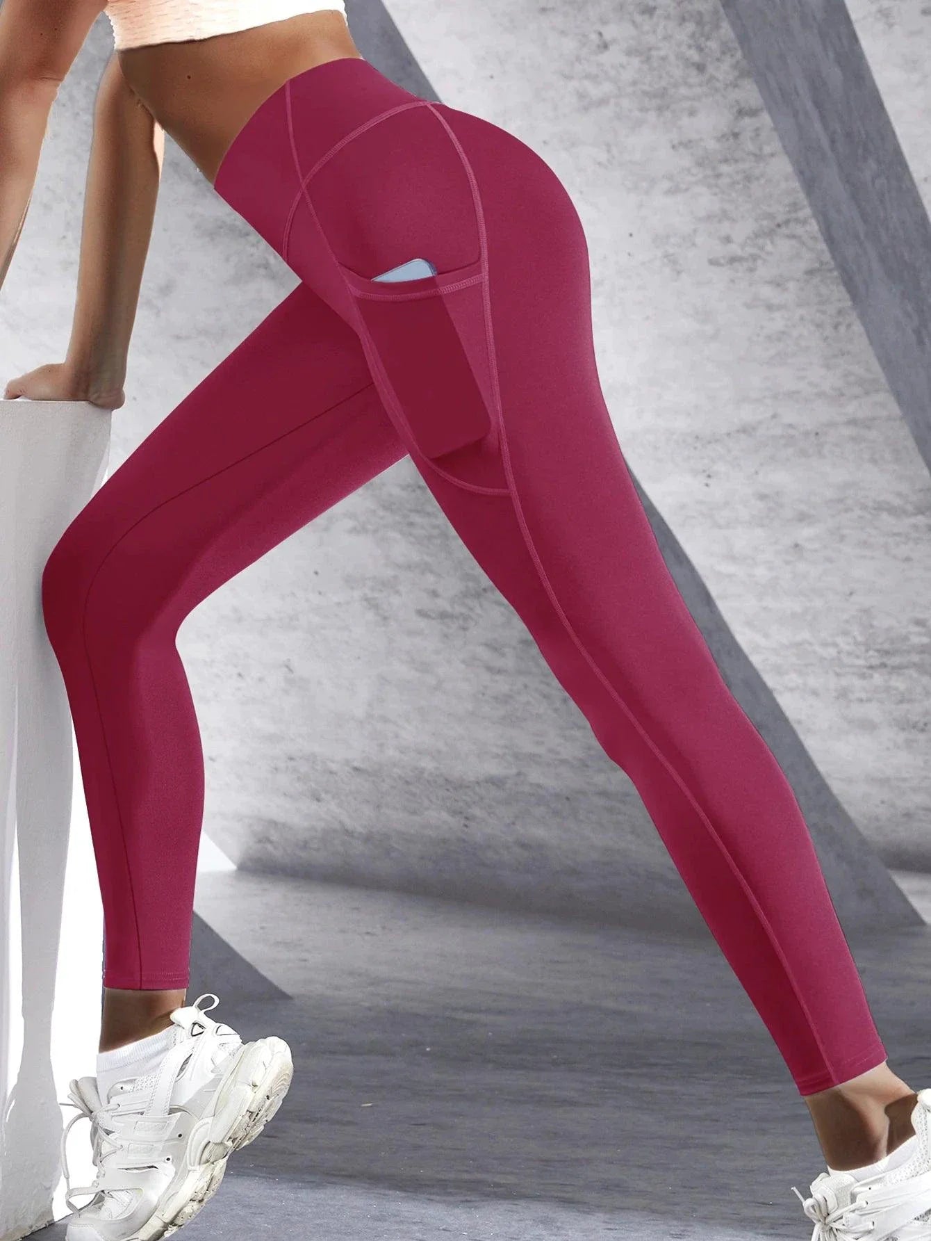 Women’s High-Waisted Workout Leggings with Pockets