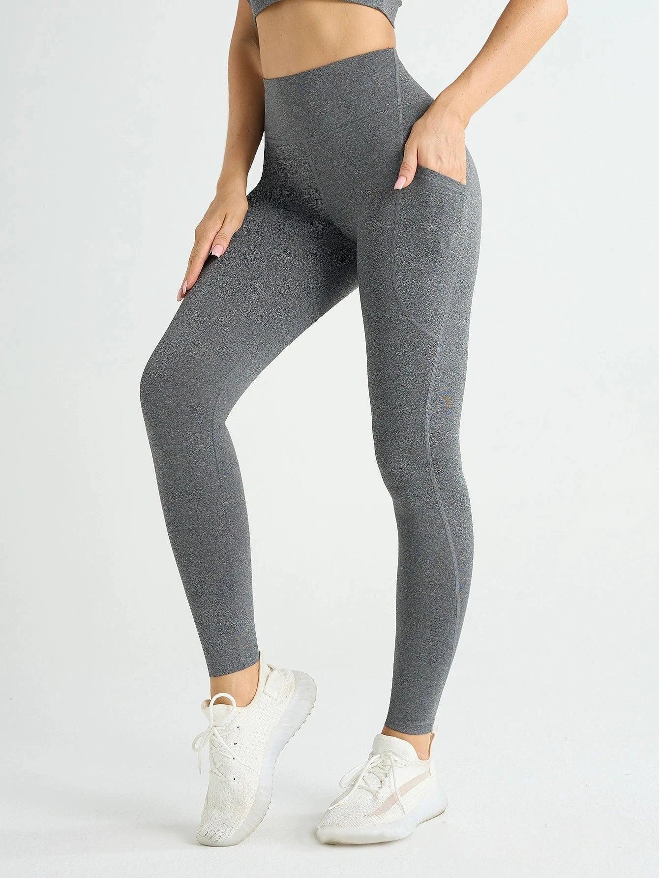 Women’s High-Waisted Workout Leggings with Pockets