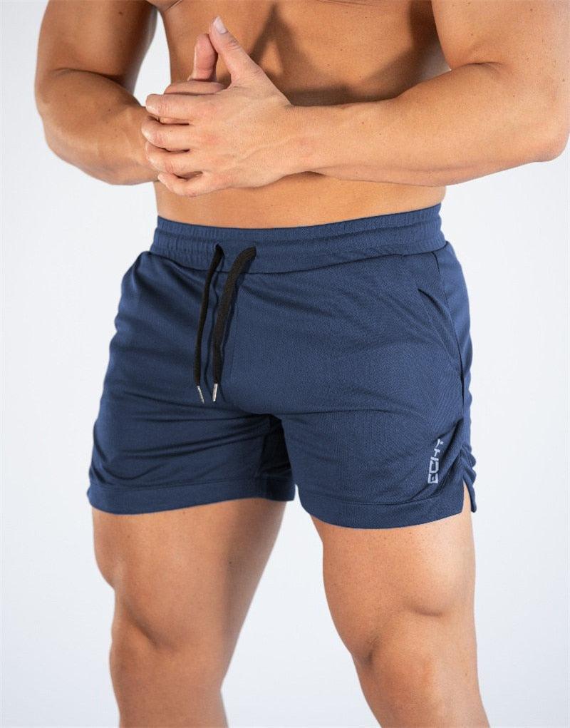 Men’s Quick-Dry Compression Gym Running Shorts with Pockets
