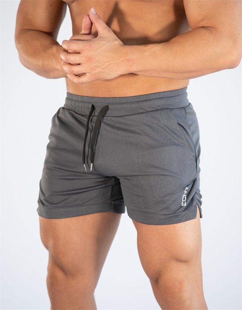 Men’s Quick-Dry Compression Gym Running Shorts with Pockets