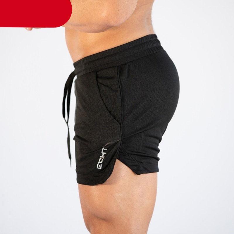Men’s Quick-Dry Compression Gym Running Shorts with Pockets