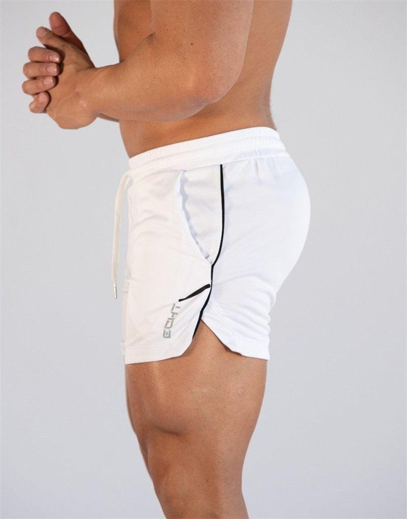 Men’s Quick-Dry Compression Gym Running Shorts with Pockets