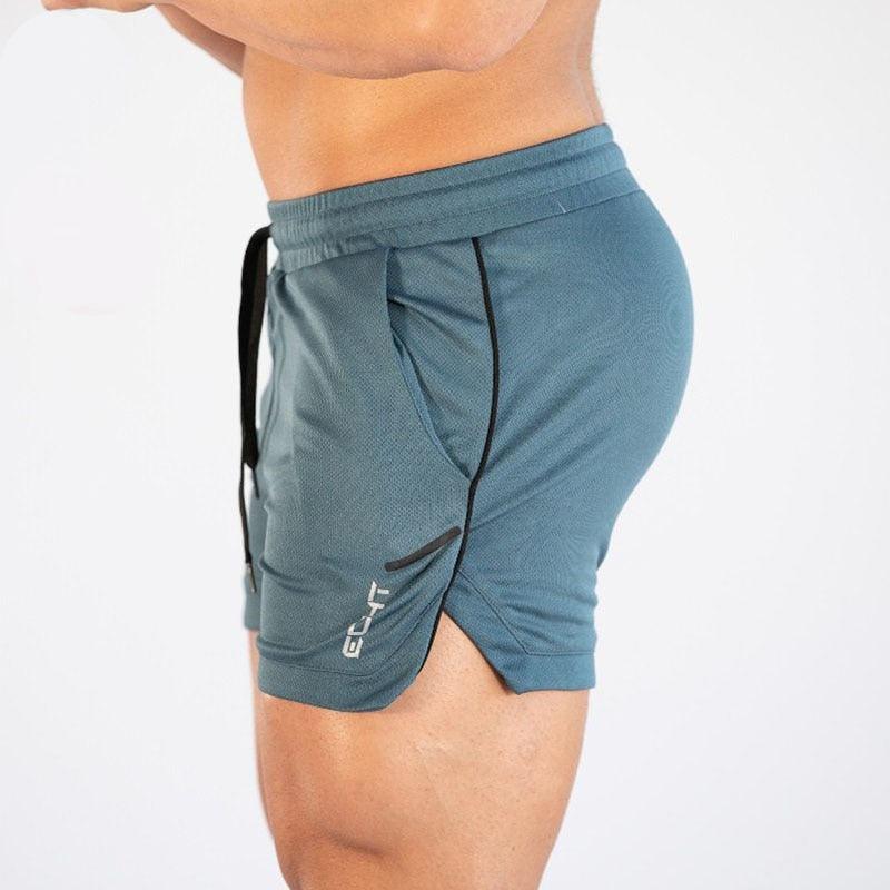 Men’s Quick-Dry Compression Gym Running Shorts with Pockets