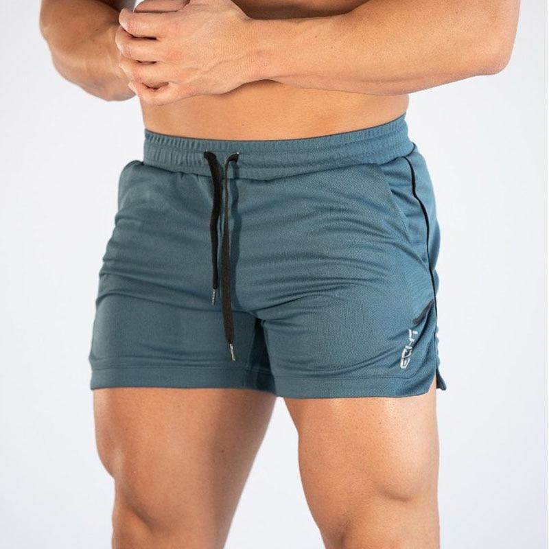Men’s Quick-Dry Compression Gym Running Shorts with Pockets