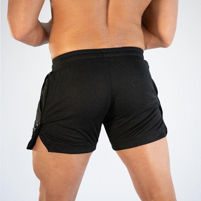 Men’s Quick-Dry Compression Gym Running Shorts with Pockets