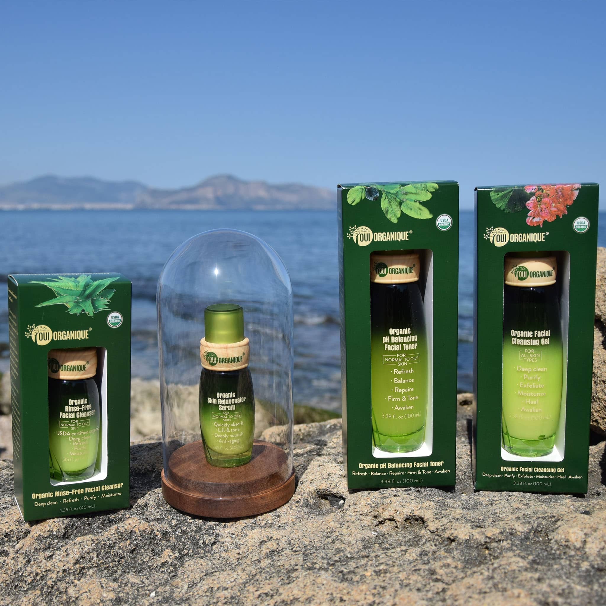 Organic Anti-Aging Sunscreen Skincare Set