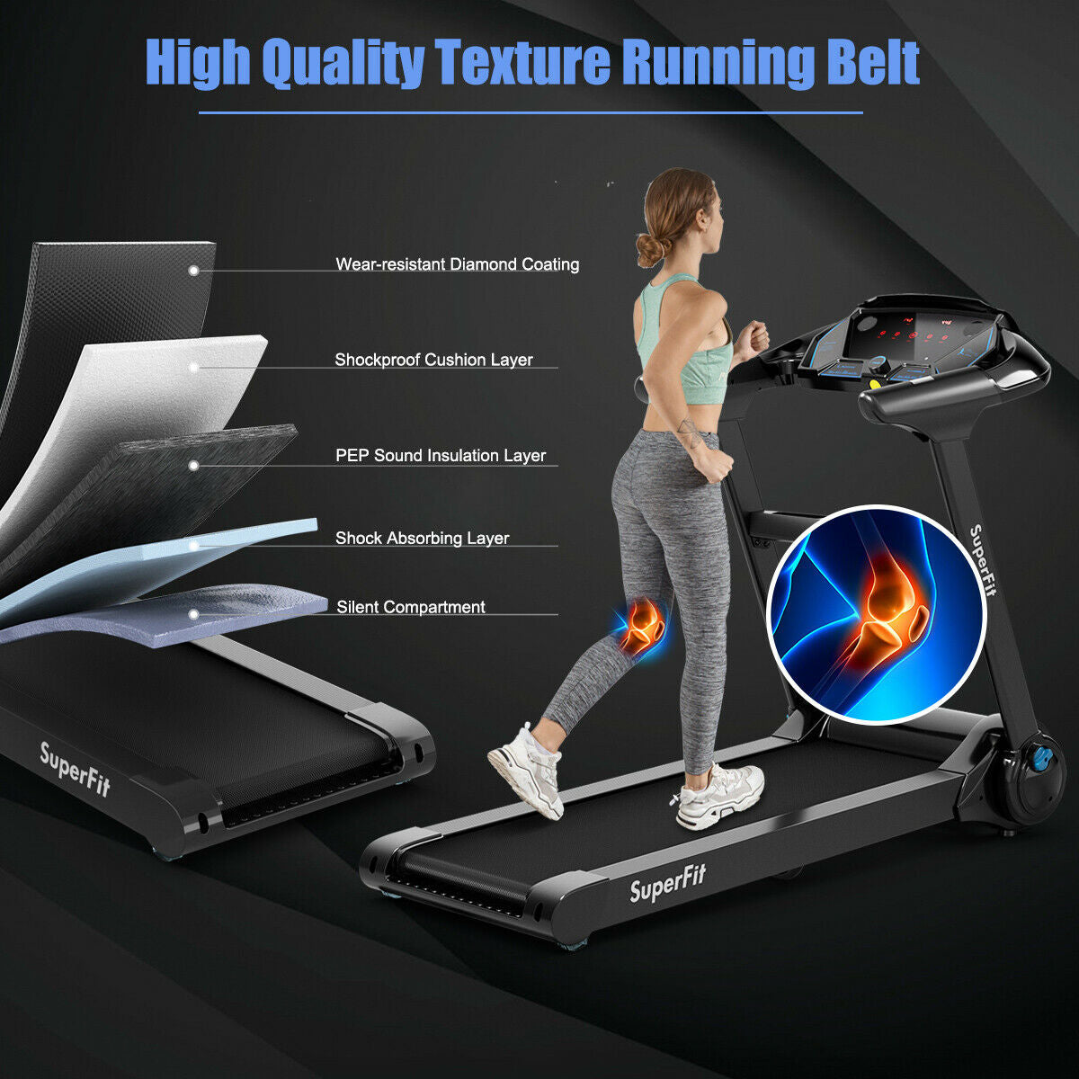 Folding Bluetooth Treadmill