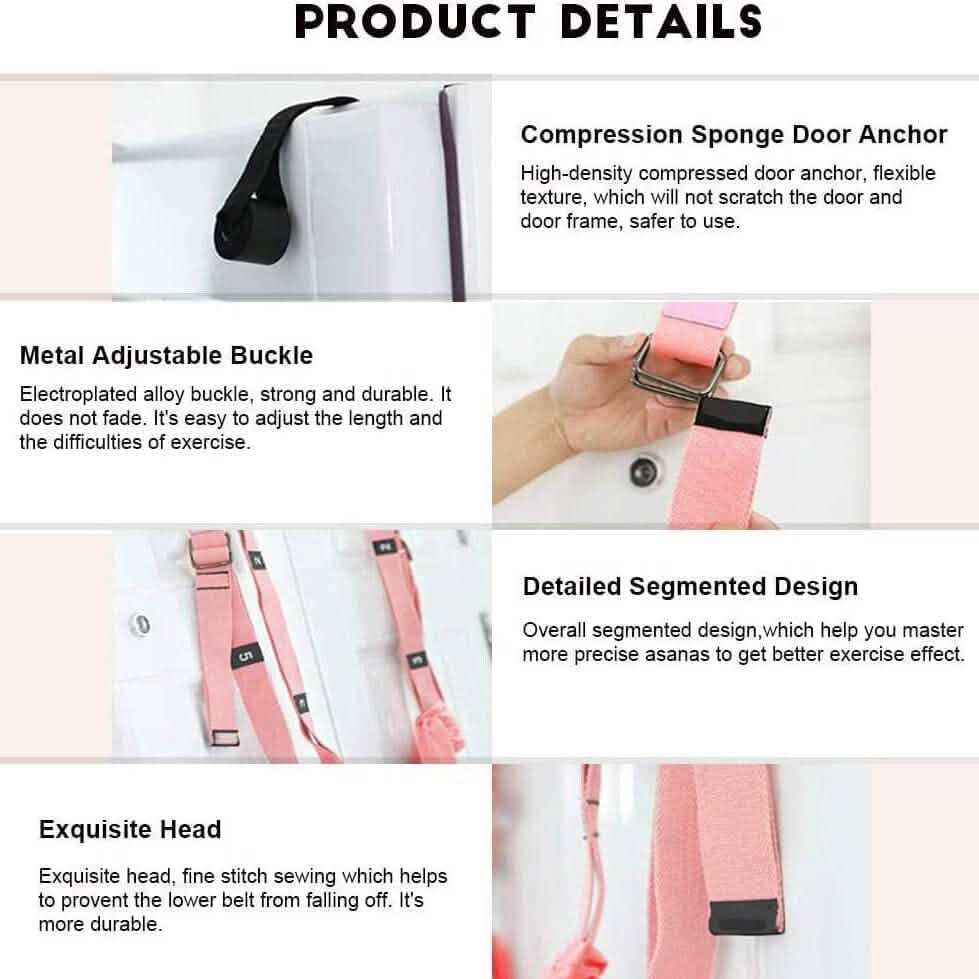 Yoga Fitness Stretching Strap for Flexibility Training